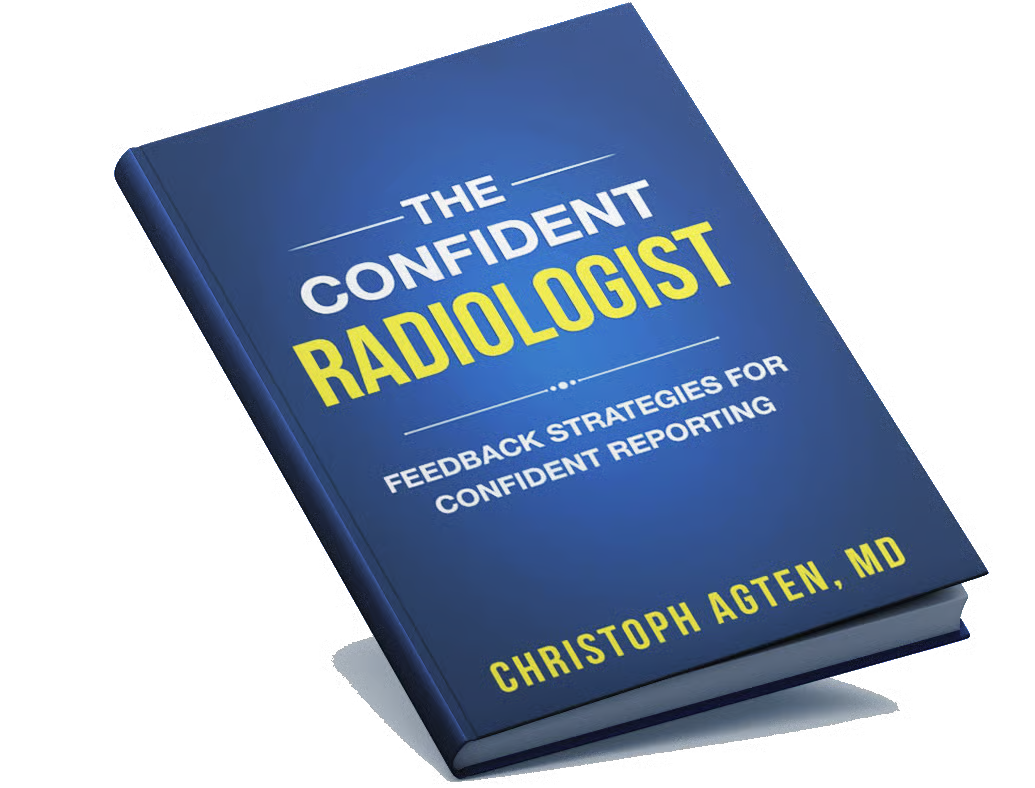 The Confident Radiologist book — 3D cover